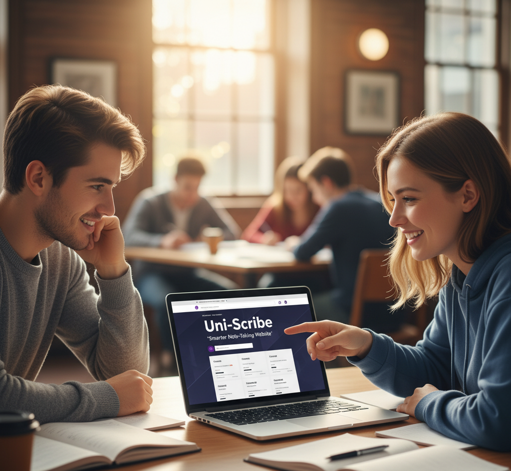 Uni-Scribe Website Mockup